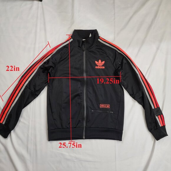 Adidas Original Chile 20 H65538 Track Top Black Jacket New Mens Sz Small - Picture 12 of 12